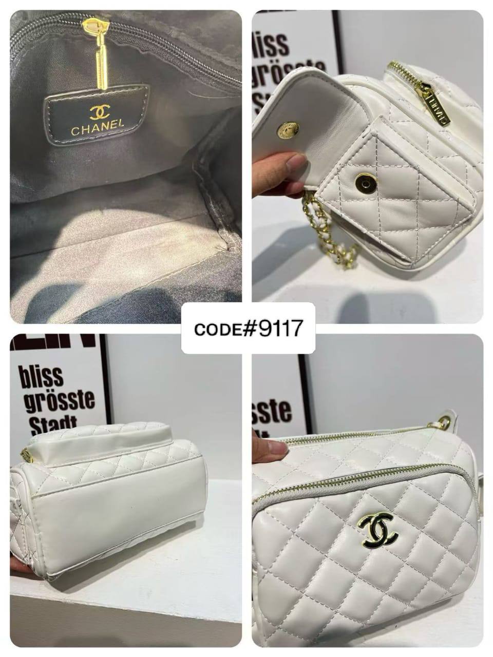 CHANEL ᴄᴀᴍᴇʀᴀ ᴄᴀsᴇ
CROSS BODY BAG
ǫᴜɪʟᴛᴇᴅ ʟᴇᴀᴛʜᴇʀ ᴍᴀᴛᴇʀɪᴀʟ
ᴄʜᴀɪɴ sʜᴏᴜʟᴅᴇʀ ʙᴀɢ
sɪᴢᴇ : 24 cm
ᴡɪᴛʜ BOX
🎁🎁🎁

75 dhs🪙💕

Zain31
♥️♥️♥️