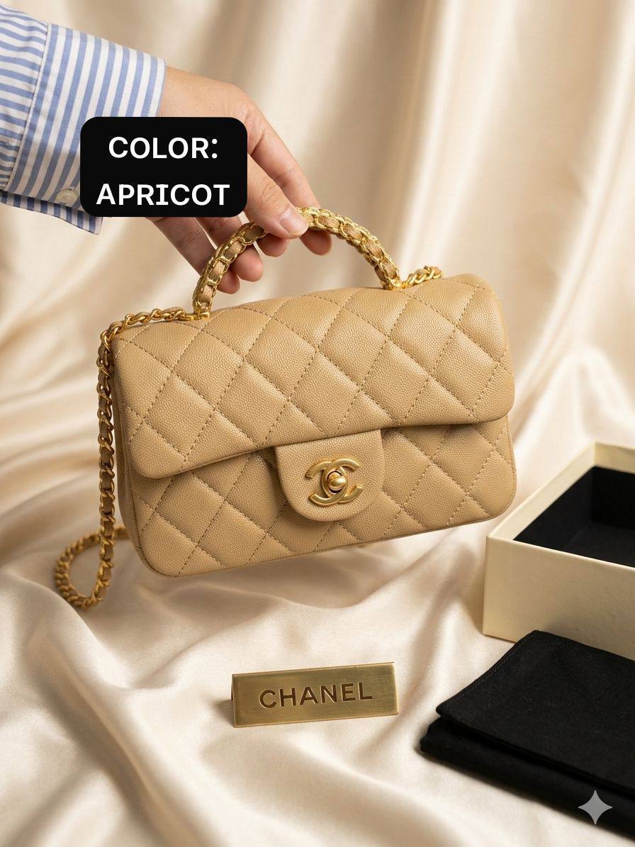 Chanel ᴍɪɴɪ ғʟᴀᴘ
ᴛᴏᴘ ʜᴀɴᴅʟᴇ ɢᴏʟᴅ ᴄʜᴀɪɴ
ᴡɪᴛʜʙᴏx
🎁🎁🎁

ᴄᴀᴠɪᴀʀ ᴍᴀᴛᴇʀɪᴀʟ 
sɪᴢᴇ:20ᴄᴍ
95 dhs✅

Zain56
♥️♥️♥️