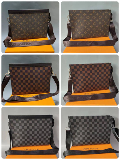 LV 
clutch with belt

Size: 26cm

With box 
🎁🎁🎁

65 dhs🗽

Zain50
♥️♥️♥️