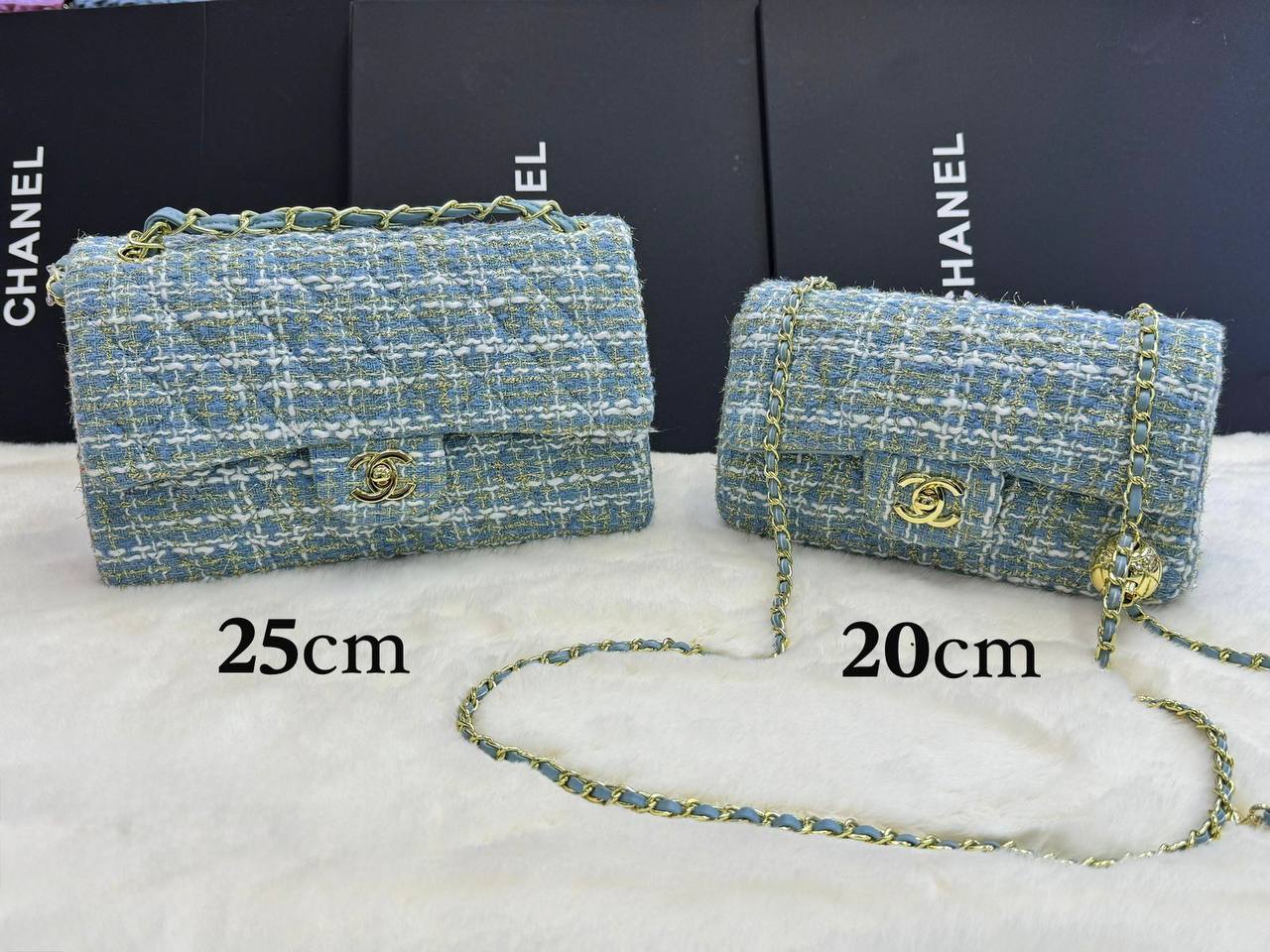 CHANEL MATELASSE ᴅᴏᴜʙʟᴇ ғʟᴀᴘ
    ғᴀʙᴜʟᴏᴜs ɢᴏʟᴅ ʜᴀʀᴅᴡᴀʀᴇ
ᴡɪᴛʜʙᴏx
🎁🎁🎁

ϙᴜᴀʟɪᴛʏ:ᴄᴀɴᴠᴀs
sɪᴢᴇ:ᴄʜᴇᴄᴋ!!
      25ᴄᴍ 105 dhs🪙💕
      20ᴄᴍ 100 dhs🪙💕

Zain56
♥️♥️♥️