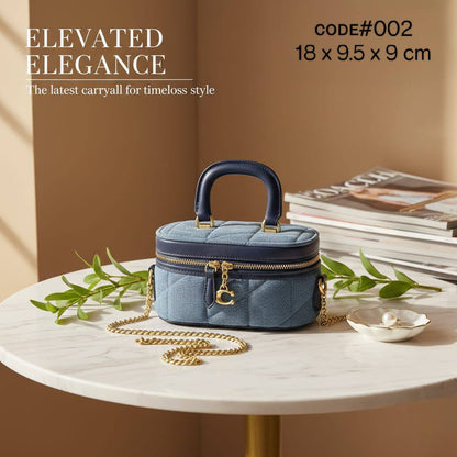 COACH ᴠᴀɴɪᴛʏ ʜᴀɴᴅʙᴀɢ
ɢᴏʟᴅ ᴄʜᴀɪɴ ʙᴇʟᴛ sᴛʀᴀᴘ
sɪᴢᴇ : 18 cm

ᴡɪᴛʜ BOX
🎁🎁🎁

75 dhs💓

Zain31
♥️♥️♥️