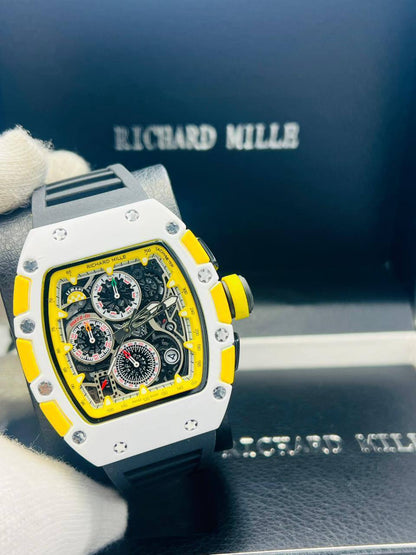 Richard mile
*Chronograph working*
120 dhs✅

Zain29
♥️♥️♥️