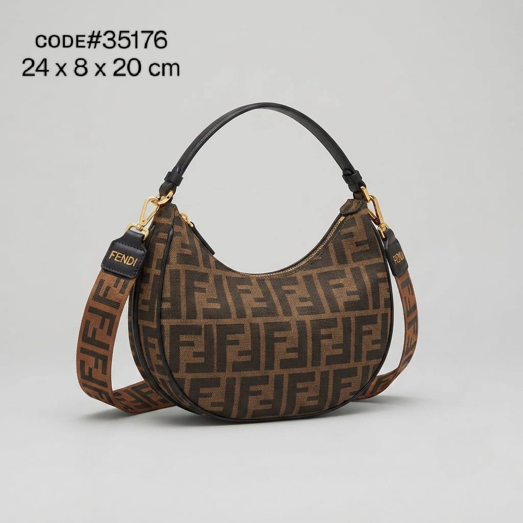 Fendi ғᴇɴᴅɪɢʀᴀᴘʜʏ
ʜᴀʟғ ᴍᴏᴏɴ ᴛᴏᴘ sʜᴏᴜʟᴅᴇʀ ʙᴀɢ
ᴄᴀɴᴠᴀs ᴊᴀᴄǫᴜᴀʀᴅ ғᴀʙʀɪᴄ
& ᴍᴀᴛᴛᴇ ʟᴇᴀᴛʜᴇʀ ᴍᴀᴛᴇʀɪᴀʟ
ɪᴛ ʜᴀs ʟᴏɴɢ sᴛʀᴀᴘ
ɢᴏʟᴅ ʜᴀʀᴅᴡᴀʀᴇ
sɪᴢᴇ : 24 cm

75 dhs🇦🇪🇦🇪

Zain31
♥️♥️♥️