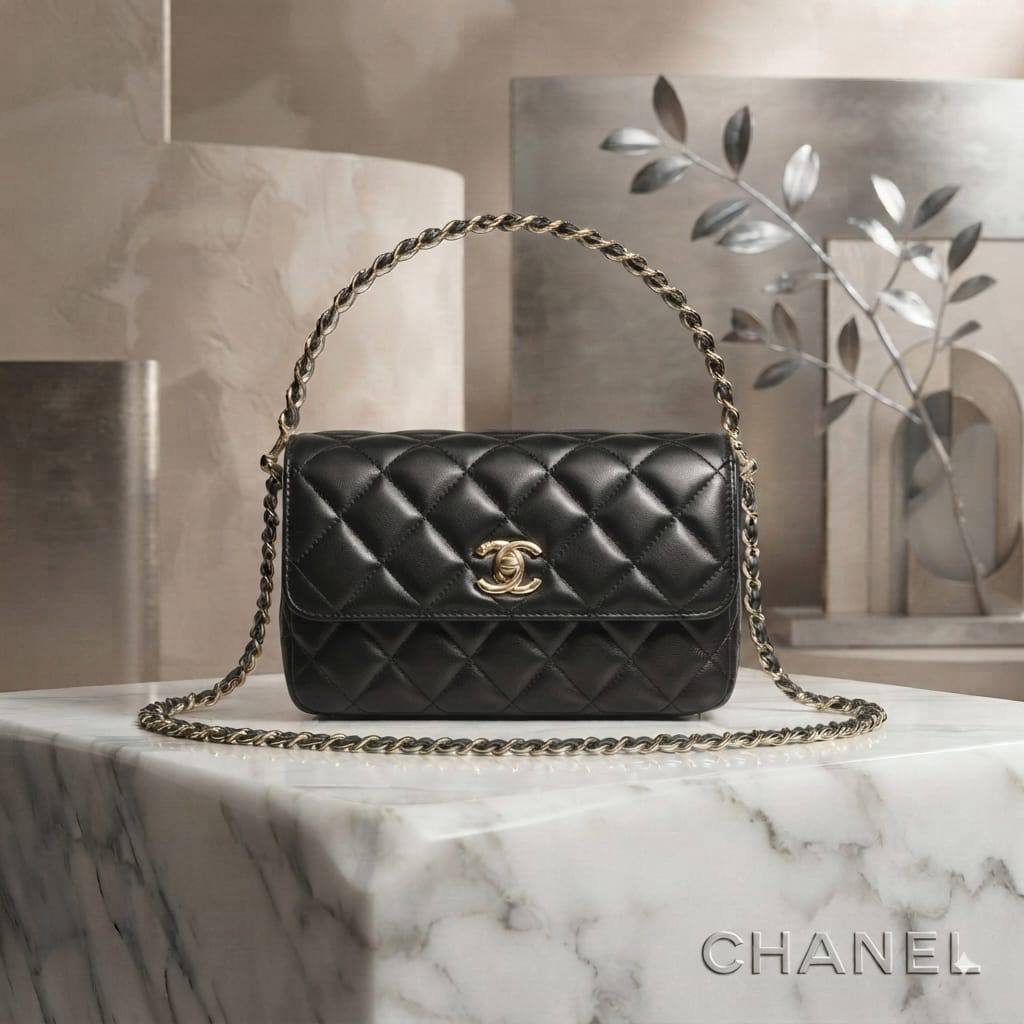 CHANEL Top Handle
Flap shoulder bag
Patent & Lambskin leather
Gold Hardware
With BOX
size : 19 cm

120 dhs🇦🇪🇦🇪

Zain239
♥️♥️♥️