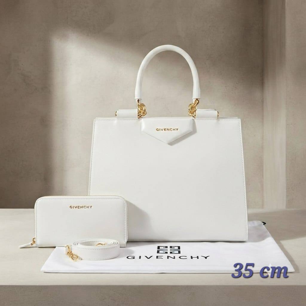 GIVENCHY Antigona Handbag
With Zipper Long Wallet
And Long Belt Strap
Gold Hardware
Size : 35 cm

100 DHS🇦🇪🇦🇪

Zain239
♥️♥️♥️