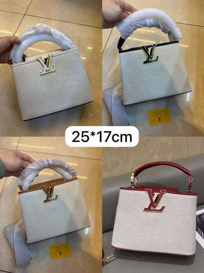 🥇LV Capucenis
1️⃣ First quality +🎁
Size : 25 * 17 cm
110 dhs💓
with box🎁

Zain115
♥️♥️♥️