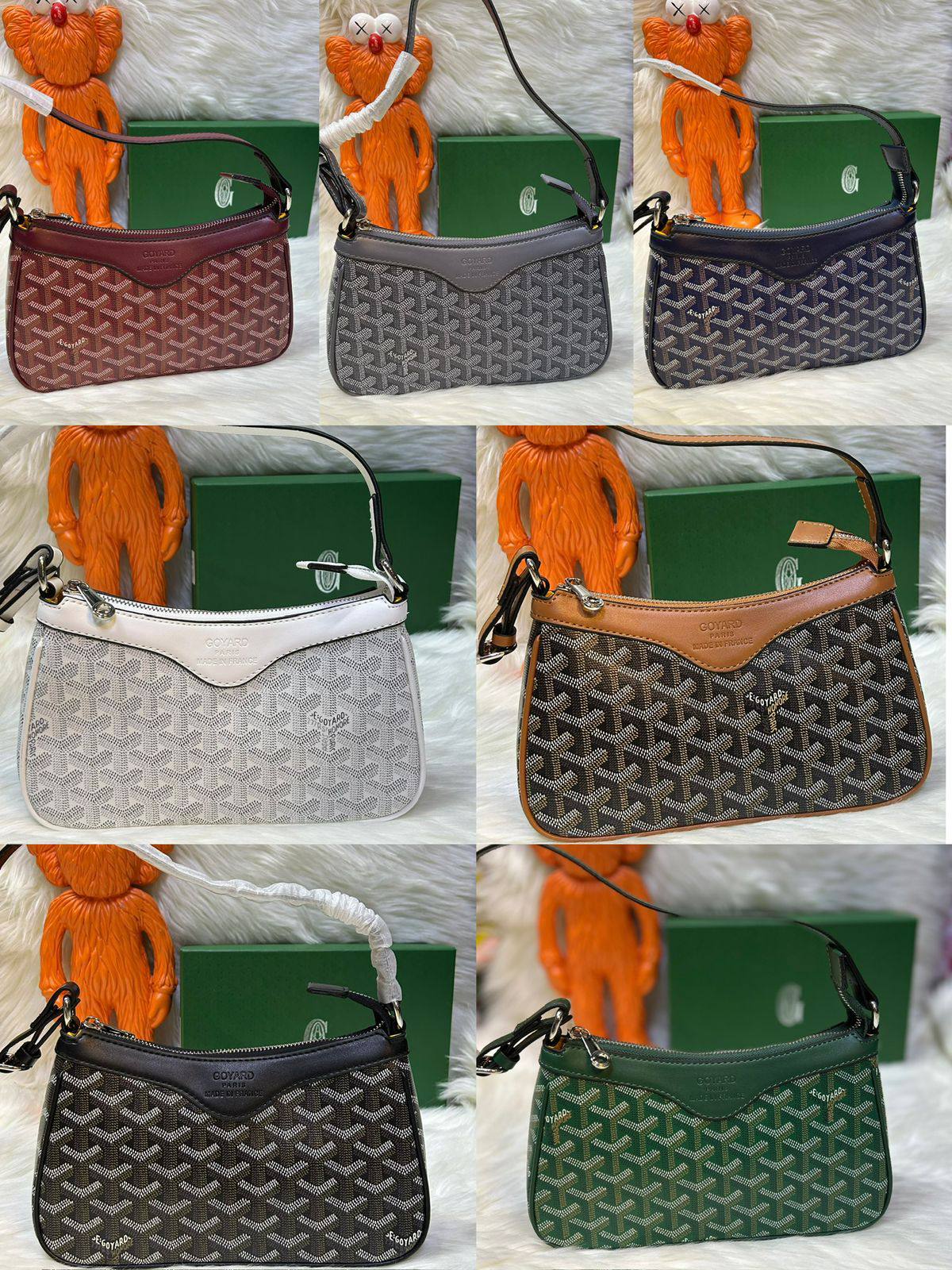 Goyard
good quality, comes 
with box, 

🎁🎁🎁

size... 24 *14 cm
80 dhs❣️

Zain12
♥️♥️♥️