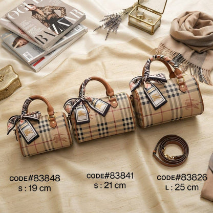 Burberry ʙᴏᴡʟɪɴɢ ʙᴀɢ
sᴘᴇᴇᴅʏ ᴛᴏᴘ ʜᴀɴᴅʟᴇ ʙᴀɢ
ᴡɪᴛʜ ᴛᴡɪʟʟʏ /ʀɪʙʙᴏɴ ʟᴀᴄᴇ
ɢᴏʟᴅ ʜᴀʀᴅᴡᴀʀᴇ

  ✦ sɪᴢᴇ SMALL ᴘʀɪᴄᴇ :*70 ᴅʜs* 
  ✦ sɪᴢᴇ MEDIUM ᴘʀɪᴄᴇ : *75 ᴅʜs*
  ✦ sɪᴢᴇ LARGE ᴘʀɪᴄᴇ : *75 ᴅʜs*

Zain31
♥️♥️♥️