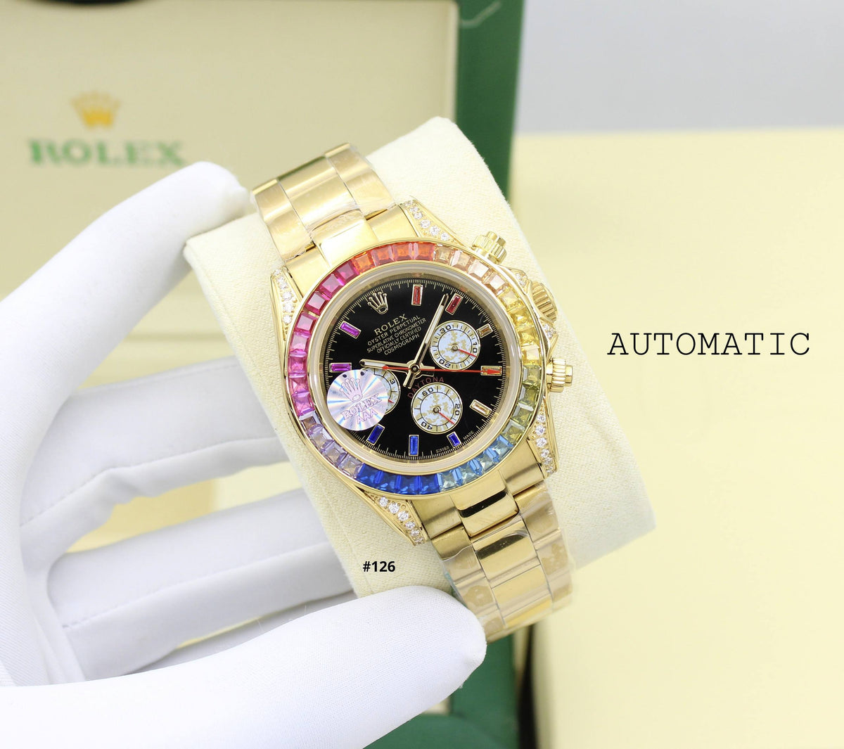 ROLEX RAINBOW MEN AUTOMATIC 
41MM
350 dhs🇦🇪🇦🇪

Zain58
♥️♥️♥️