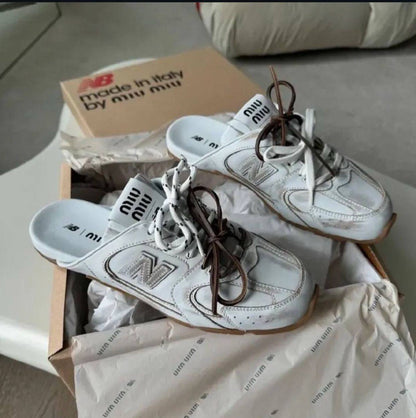 New Balance X Miu Miu 530 SL deco calf leather mules ‘White’🤍
36-41 AVAILABLE 🤩
190 dhs🪙💕

Zain242
♥️♥️♥️