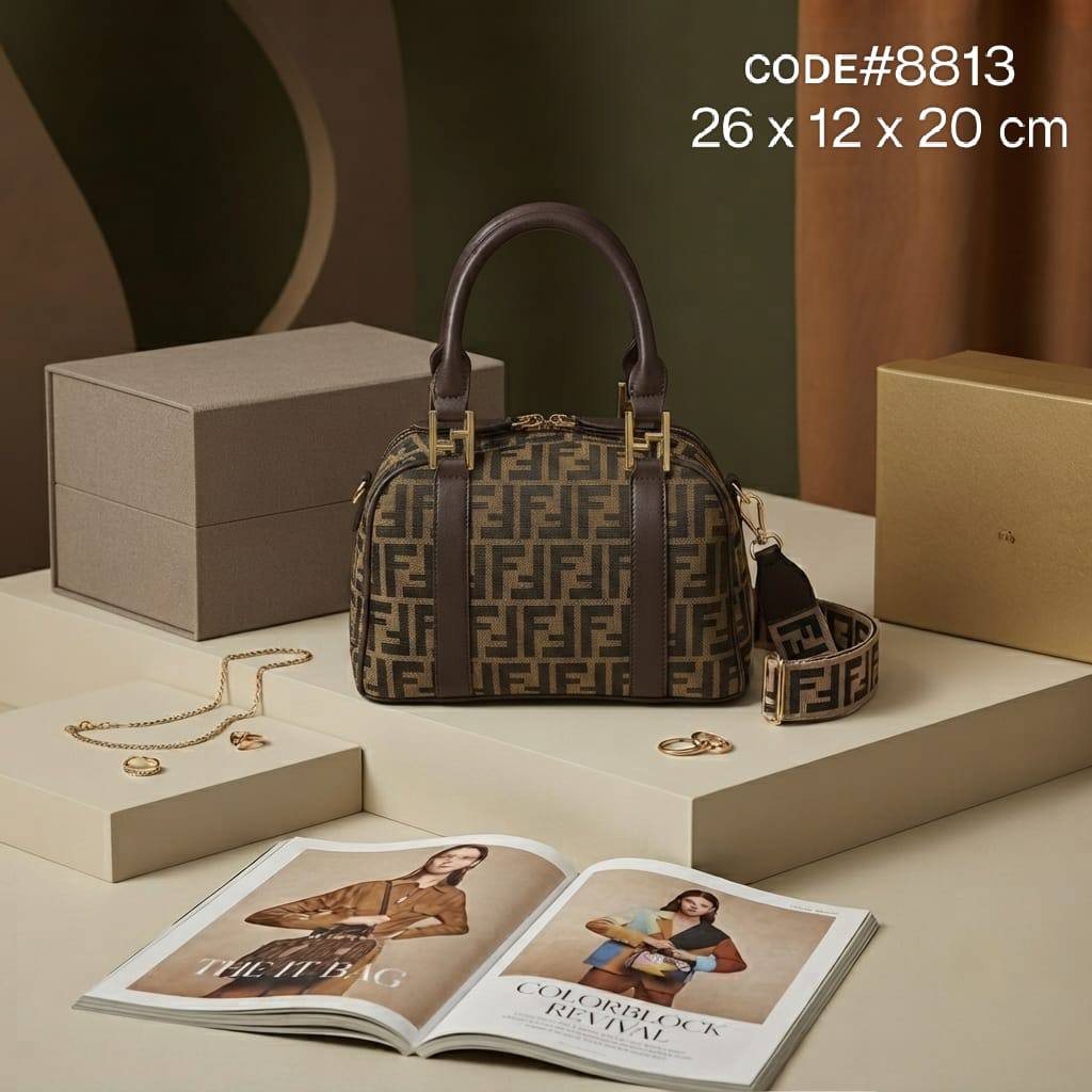 Fendi ʙᴏsᴛᴏɴ ʙᴀɢ
FF ᴊᴀᴄǫᴜᴀʀᴅ ғᴀʙʀɪᴄ
ᴡɪᴛʜ ʟᴏɴɢ ᴛʀɪᴍ ʙᴇʟᴛ sᴛʀᴀᴘ
sɪᴢᴇ : 26 cm

80 dhs💛

Zain31
♥️♥️♥️