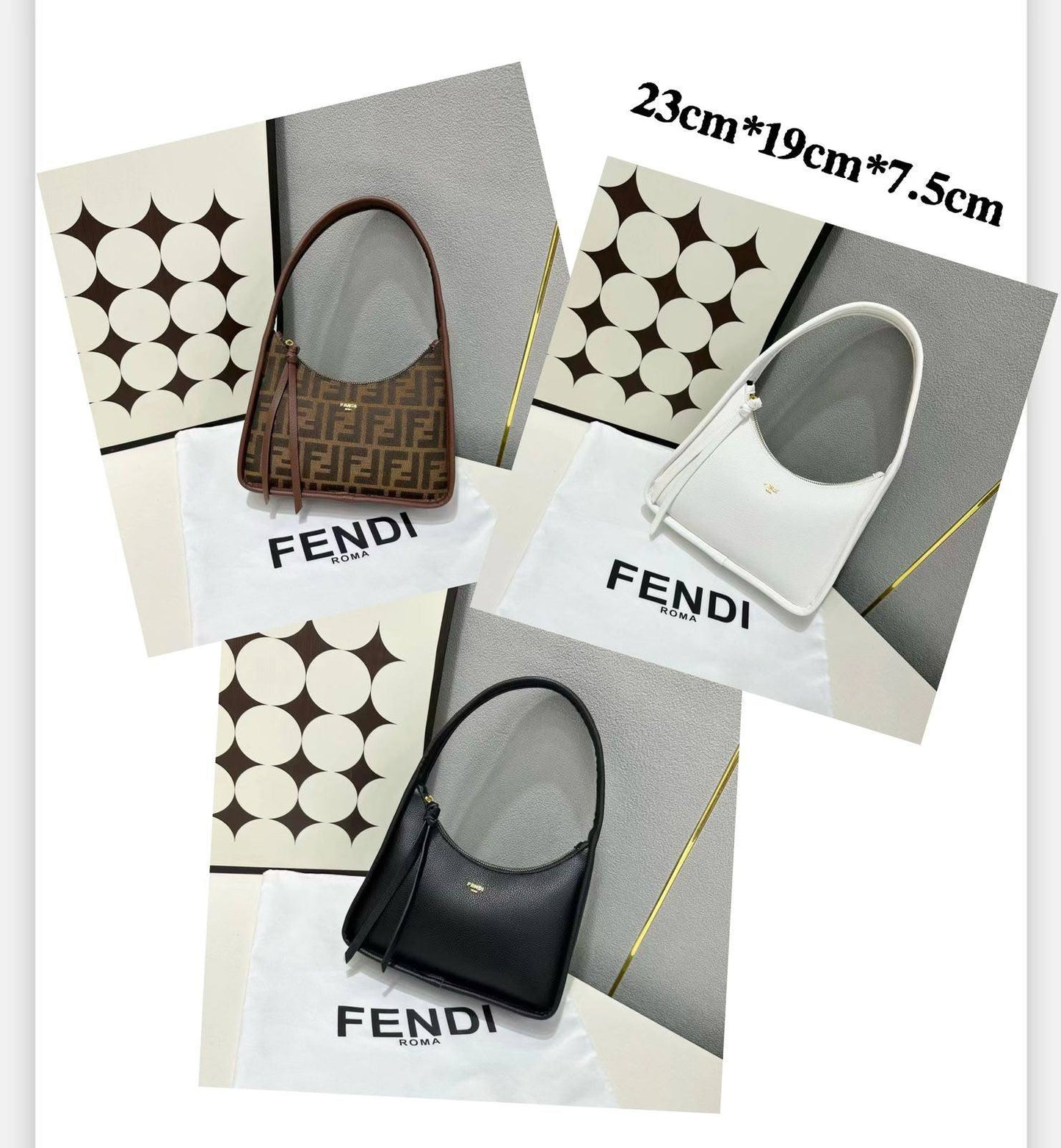 FENDI 
 GOOD QUALITY
WITH BOX 
95 dhs✅

Zain295
♥️♥️♥️