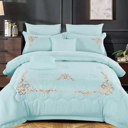 New collection ✅✅✅✅
Embroidered 🪡🪡🪡
100 % cotton 
Comfort set 
King size comfort 6pcs set 
170 dhs🪙💕

Zain99
♥️♥️♥️