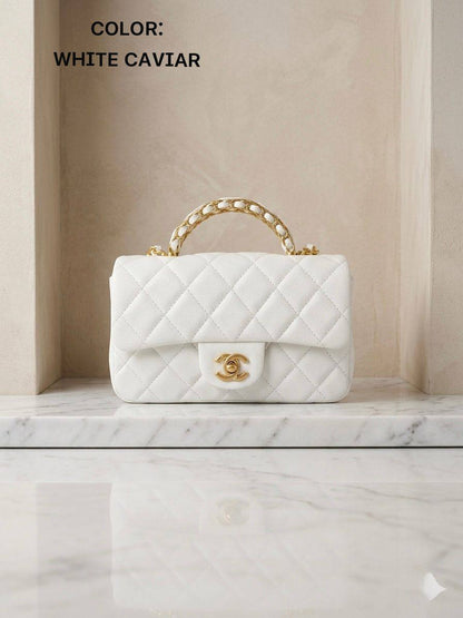 Chanel ᴍɪɴɪ ғʟᴀᴘ
ᴛᴏᴘ ʜᴀɴᴅʟᴇ ɢᴏʟᴅ ᴄʜᴀɪɴ
ᴡɪᴛʜʙᴏx
🎁🎁🎁

ᴄᴀᴠɪᴀʀ ᴍᴀᴛᴇʀɪᴀʟ 
sɪᴢᴇ:20ᴄᴍ
95 dhs✅

Zain56
♥️♥️♥️
