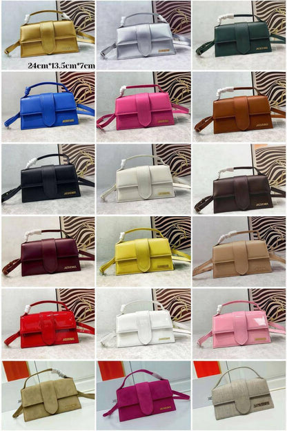 JACQUEMUS 
BIG SIZE NEW CAME GOOD QUALITY 

WITH BOX 🎁🎁🎁

110 dhs💓
SIZE: 24CM

Zain39
♥️♥️♥️