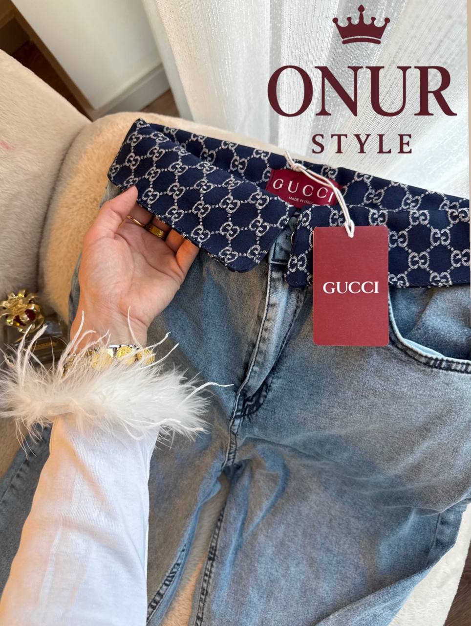 Gucci  jeans

140 dhs

OnurStyle store

اطلبوها من الوتس المثبت في الأعلى👆🏻👆🏻
تواصلو معنا 👈🏻 Zain 
For order WhatsApp pinned 👆🏻

♥️♥️♥️