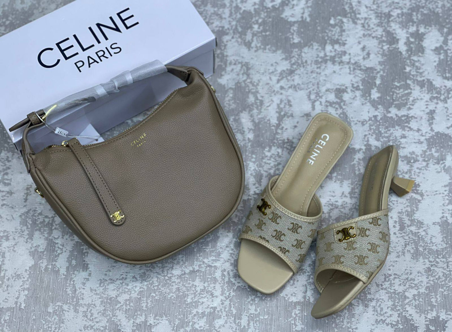 Celine
Bag&shoes. Set.  
Size 37-38-39
210 dhs❣️

Zain175
♥️♥️♥️