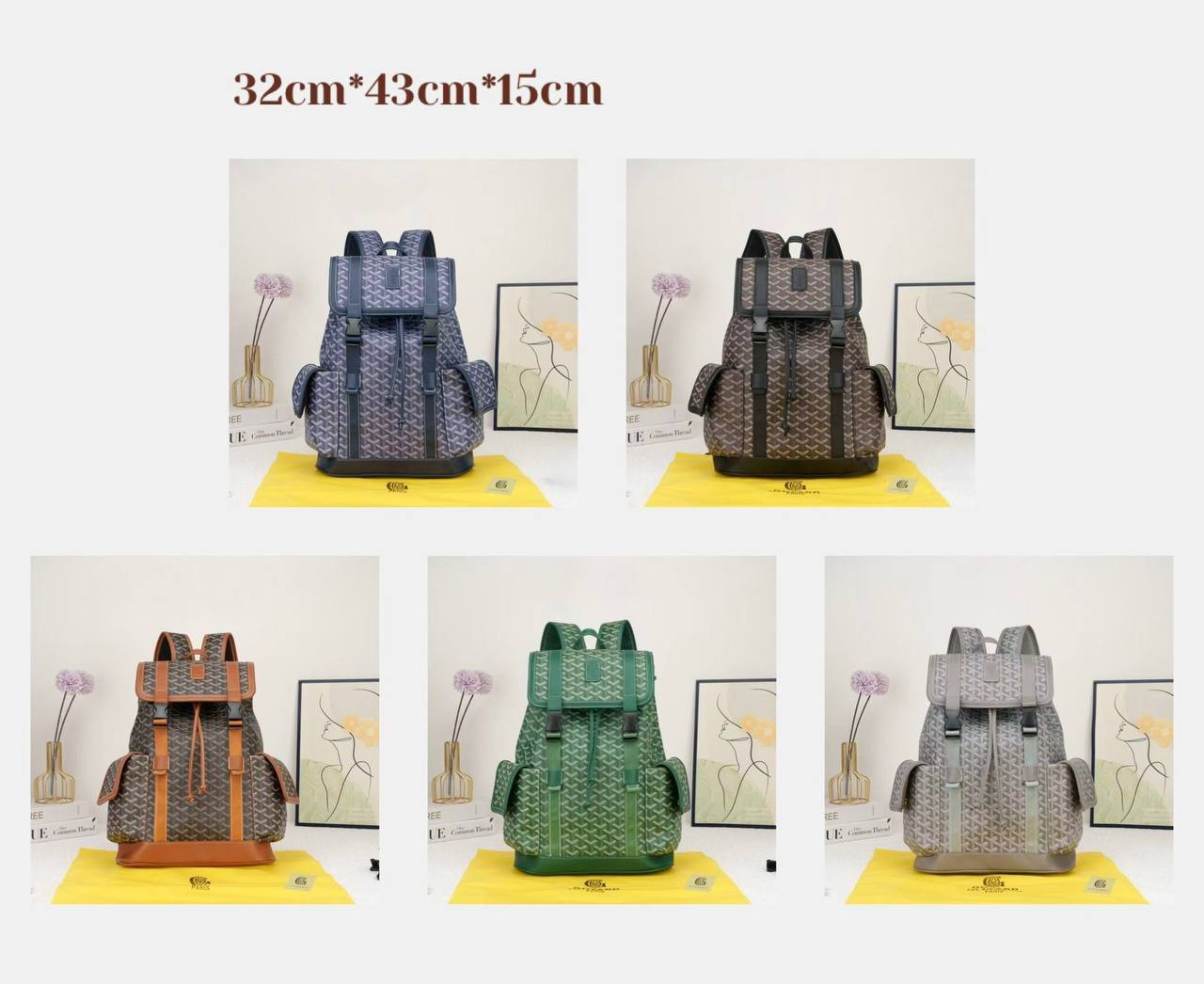 GOYARD 
BACKPACK 
GOOD QUALITY 
130 dhs✅

Zain39
♥️♥️♥️
