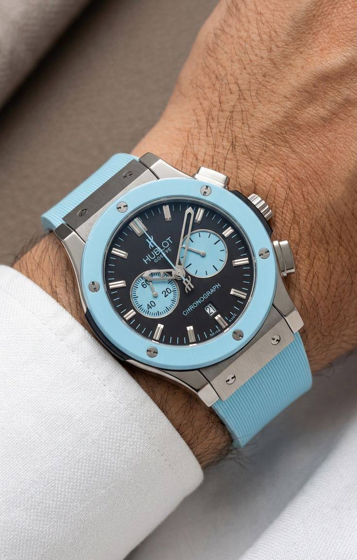 Hublot watch 
for men 
good quality 
180 dhs✅

Zain59
♥️♥️♥️