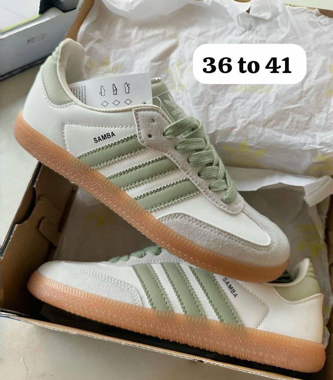 Samba
Size 36 to 45 
90 dhs✅

Zain183
♥️♥️♥️