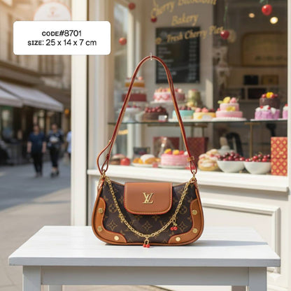 LV
Cherry🍒 & Murakami🌸
ᴍᴏɴᴏɢʀᴀᴍ sʜᴏᴜʟᴅᴇʀ ʙᴀɢ
ᴀᴅᴊᴜsᴛᴀʙʟᴇ ʙᴇʟᴛ sᴛʀᴀᴘ
ɢᴏʟᴅ ʜᴀʀᴅᴡᴀʀᴇ
sɪᴢᴇ : 25 cm
ᴡɪᴛʜ BOX
🎁🎁🎁

75 dhs✅

Zain31
♥️♥️♥️