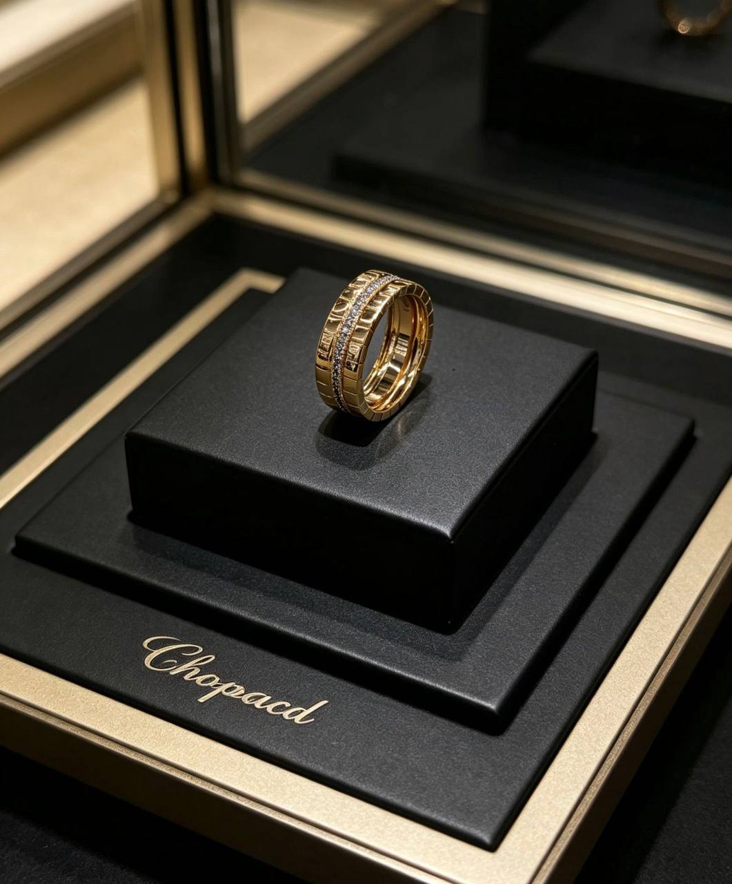 CHOPARD ❤️‍🔥*
Ring 💍 
Available size 👇
6,7,8🍁
Master quality 💯
With normal boxes 🗃️ 
50 dhs✅
With master box 📦 
115 dhs✅

Zain216
♥️♥️♥️