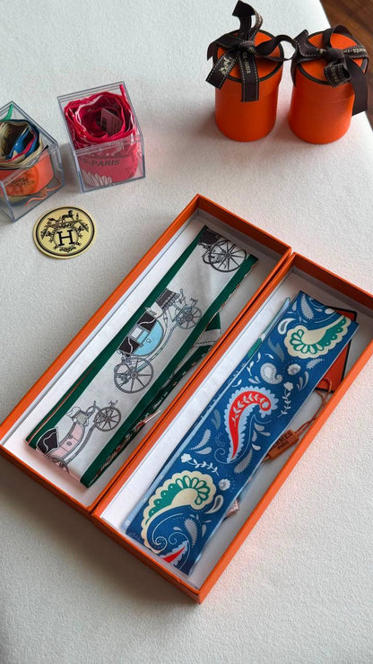 Hermes 
*Twilly Scarf* 
*With orginal packing*  🎁
250 dhs🇦🇪🇦🇪
*VIP QUALITY*

Zain280
♥️♥️♥️