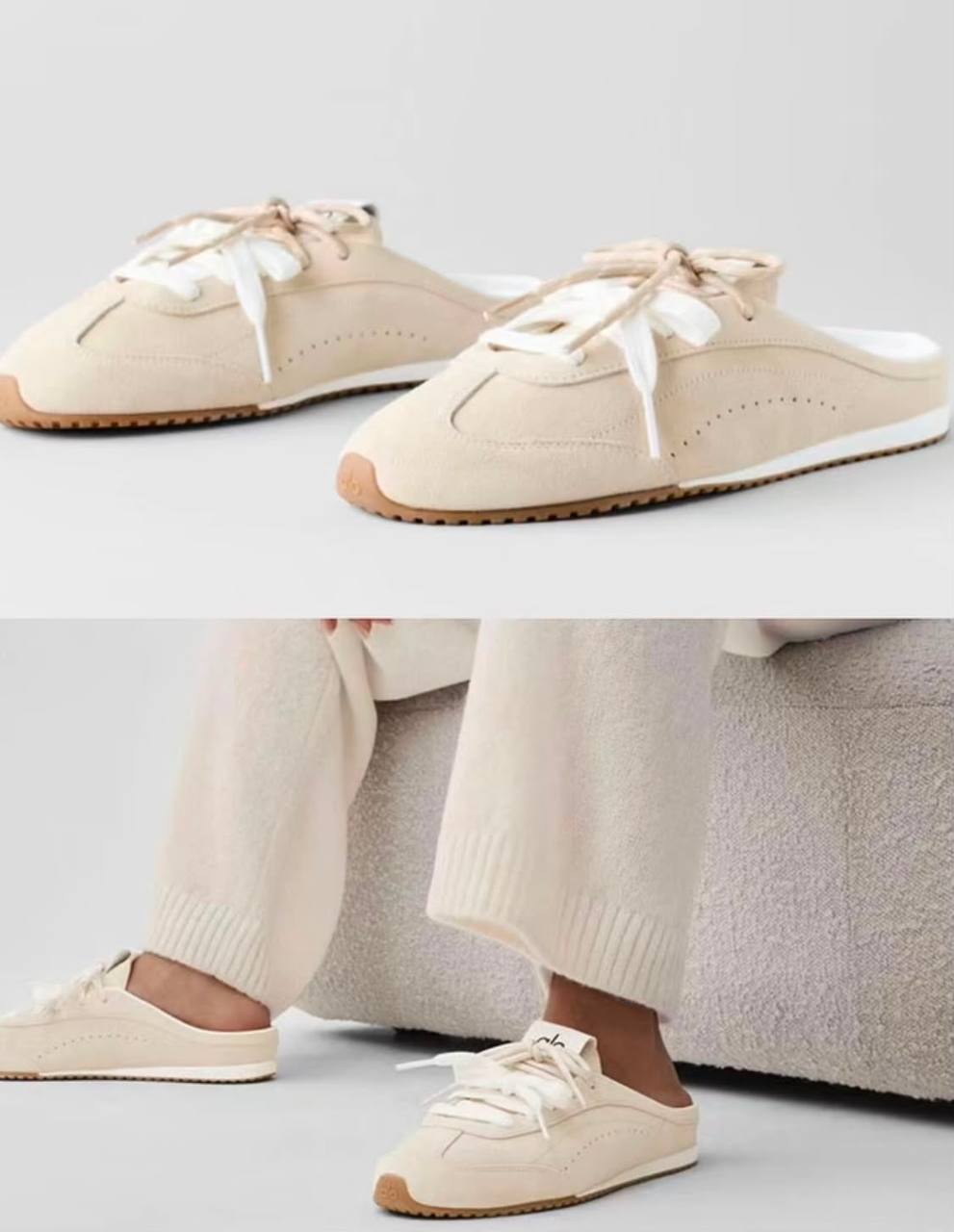 ALO sunset sneaker mule 

36 to 41, 

230 dhs 

Zain196
♥️♥️♥️