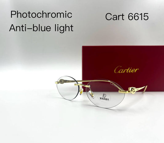 Cartier💥*
Photochromic & Anti-blue light 
Sunglasses 🕶️ 
good quality 💯
With master box 🗃️ 
50 dhs✅

Zain273
♥️♥️♥️