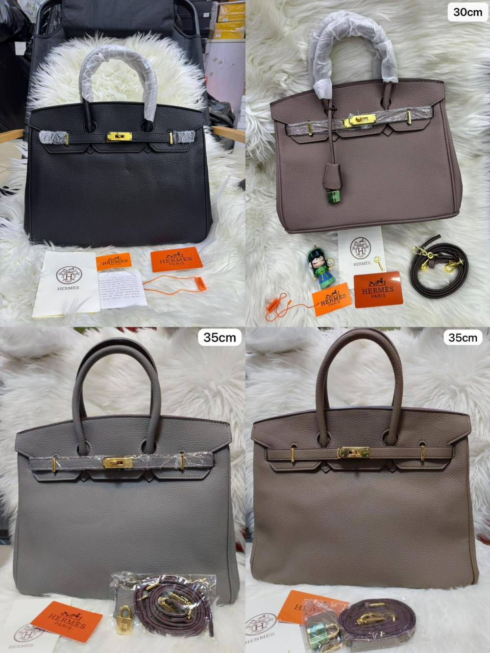 Hermes Birkin
1⃣️ First quality
Size : 35 ~ 30 *25  cm
110 dhs✅

Zain115
♥️♥️♥️