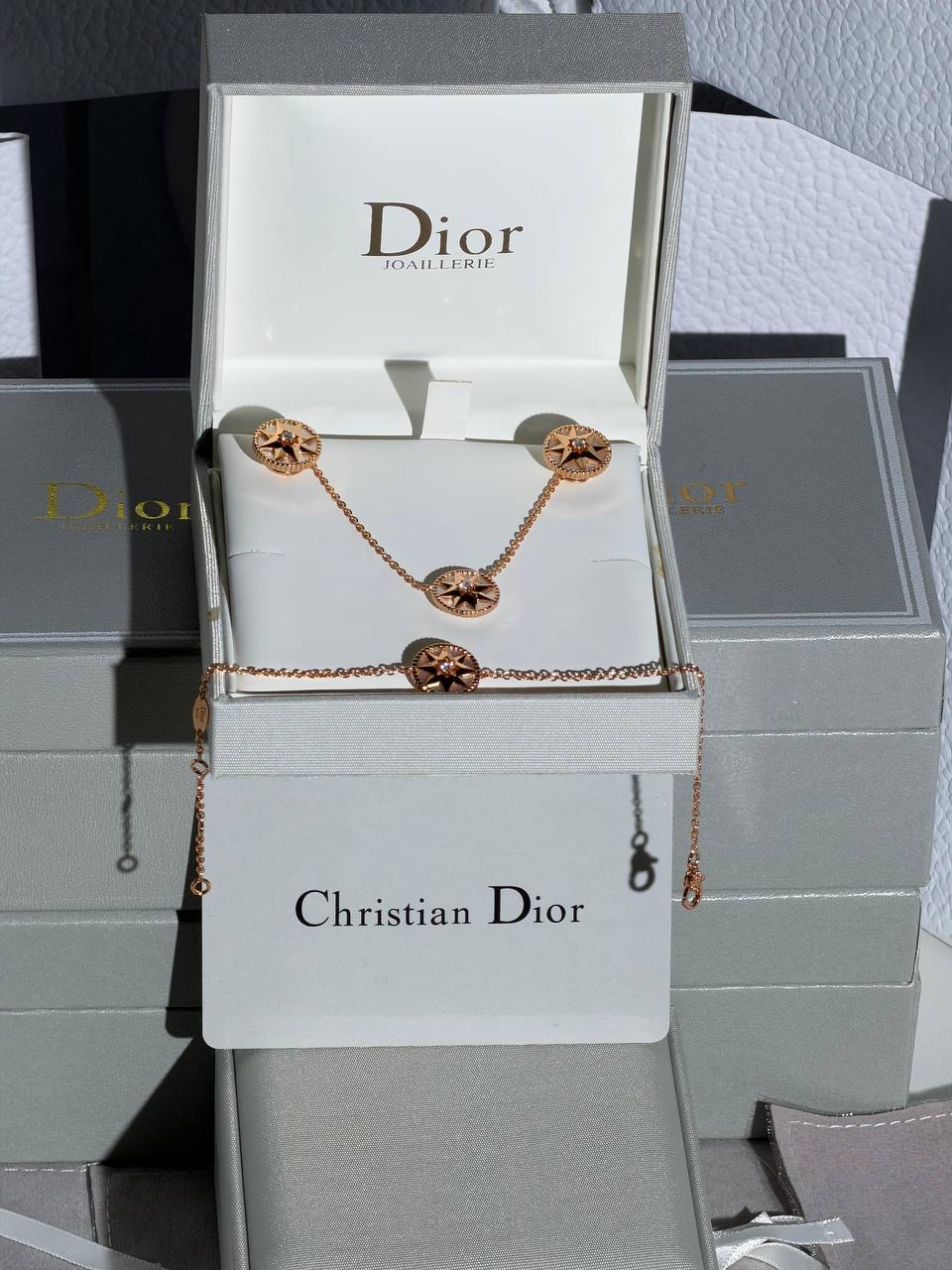 Dior
 New Collection 😍
Quality: Super Master 
Non -Tarnish color

* ⁠Necklace 
* ⁠Earring 
* ⁠Bracelet
For Price 👇 WTSP Text Zain 0568585901

Zain268
♥️♥️♥️