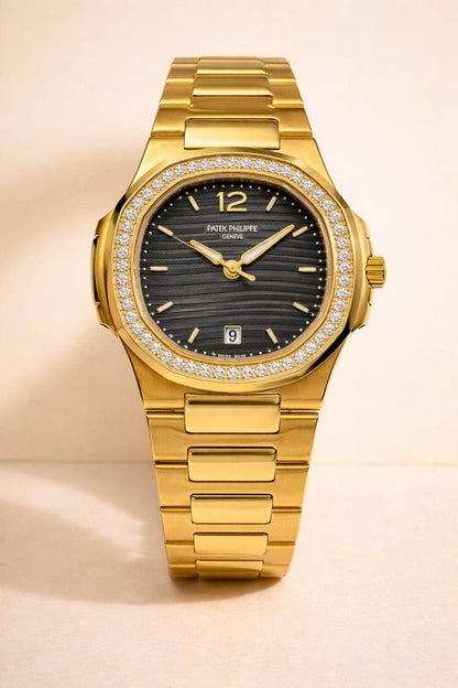 Patek Philippe 
watch for ladies good quality 
260 dhs✅
❤️ (size 31mm)

Zain59
♥️♥️♥️