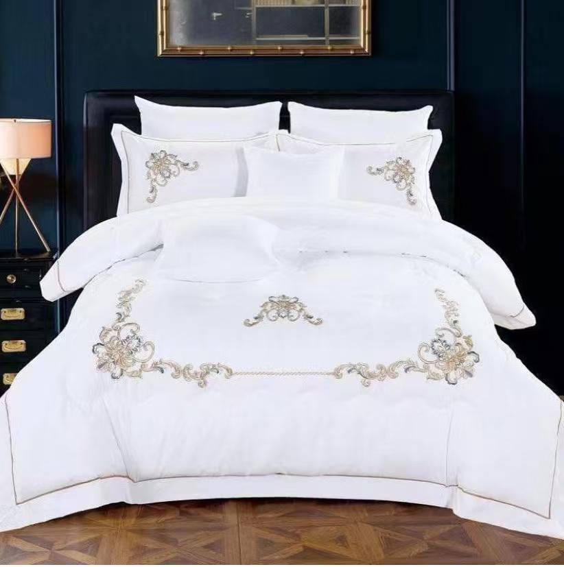 New collection ✅✅✅✅
Embroidered 🪡🪡🪡
100 % cotton 
Comfort set 
King size comfort 6pcs set 
170 dhs🪙💕

Zain99
♥️♥️♥️