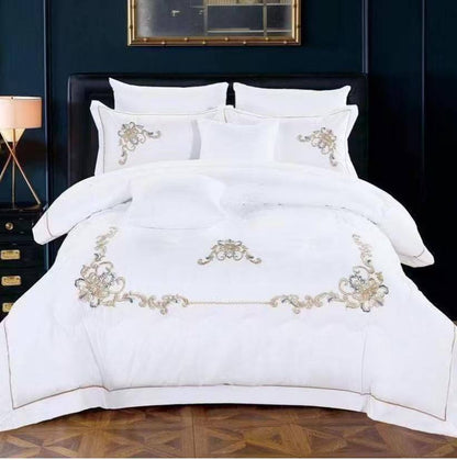 New collection ✅✅✅✅
Embroidered 🪡🪡🪡
100 % cotton 
Comfort set 
King size comfort 6pcs set 
170 dhs🪙💕

Zain99
♥️♥️♥️