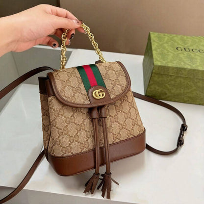 GUCCI BACKPACK 
 GOOD QUALITY 

WITH BOX 
🎁🎁🎁

95 dhs✅

Zain295
♥️♥️♥️