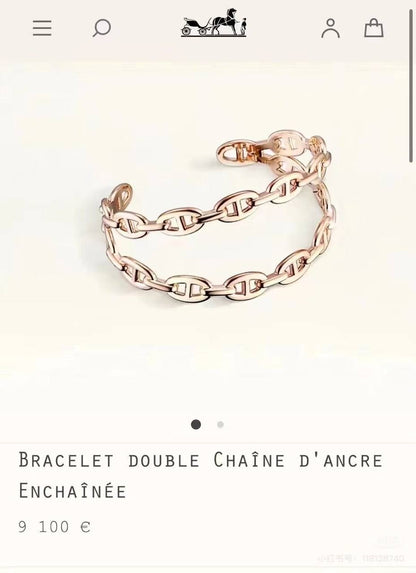 Hermes ❤️‍🔥*
Bangle 🐦‍🔥
Master quality 💯
With normal boxes 🗃️ 
85 dhs✅
With master box 📦 
100 dhs✅

Zain216
♥️♥️