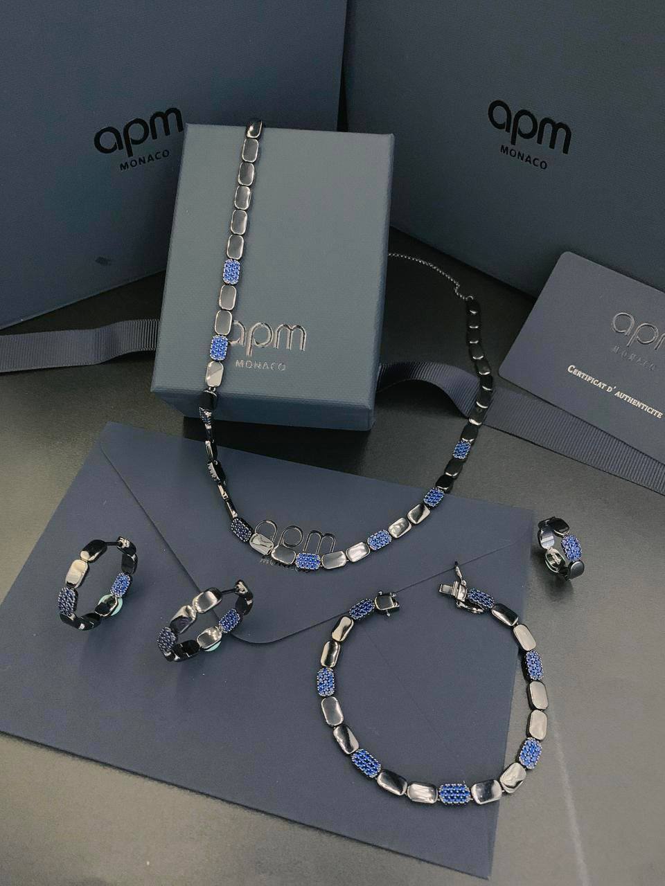 APM
SET💫✨
NECKLACE BRACELET EARRINGS RING
WITH GOOD BOX AND PAPER BAG 🛍️🎁
300 DHS🇦🇪🇦🇪

Zain89
♥️♥️♥️