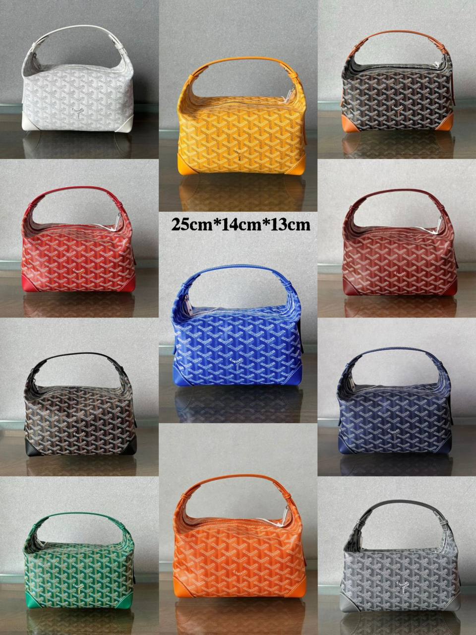 Goyard 
good quality 
with box 
🎁🎁🎁

120 dhs✅

Size : 25cm

Zain295
♥️♥️♥️