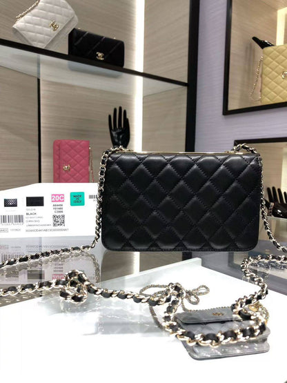 Chanel Lambskin Quilted 
Trendy CC Wallet On Chain WOC Black

Size 20 cm

For Price 👇 WhatsApp✅
0568585901 
0507557372
0552275751 Owner Zain 👌

Zain274
♥️♥️♥️