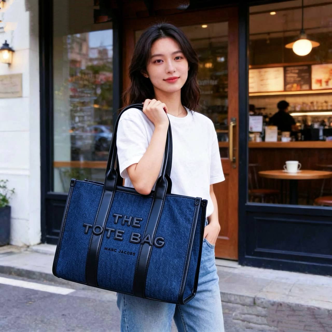 MARC JACOBS 
THE TOTE BAG 
BIG SIZE 
HIGH QUALITY
130 dhs🇦🇪🇦🇪

Zain295
♥️♥️♥️