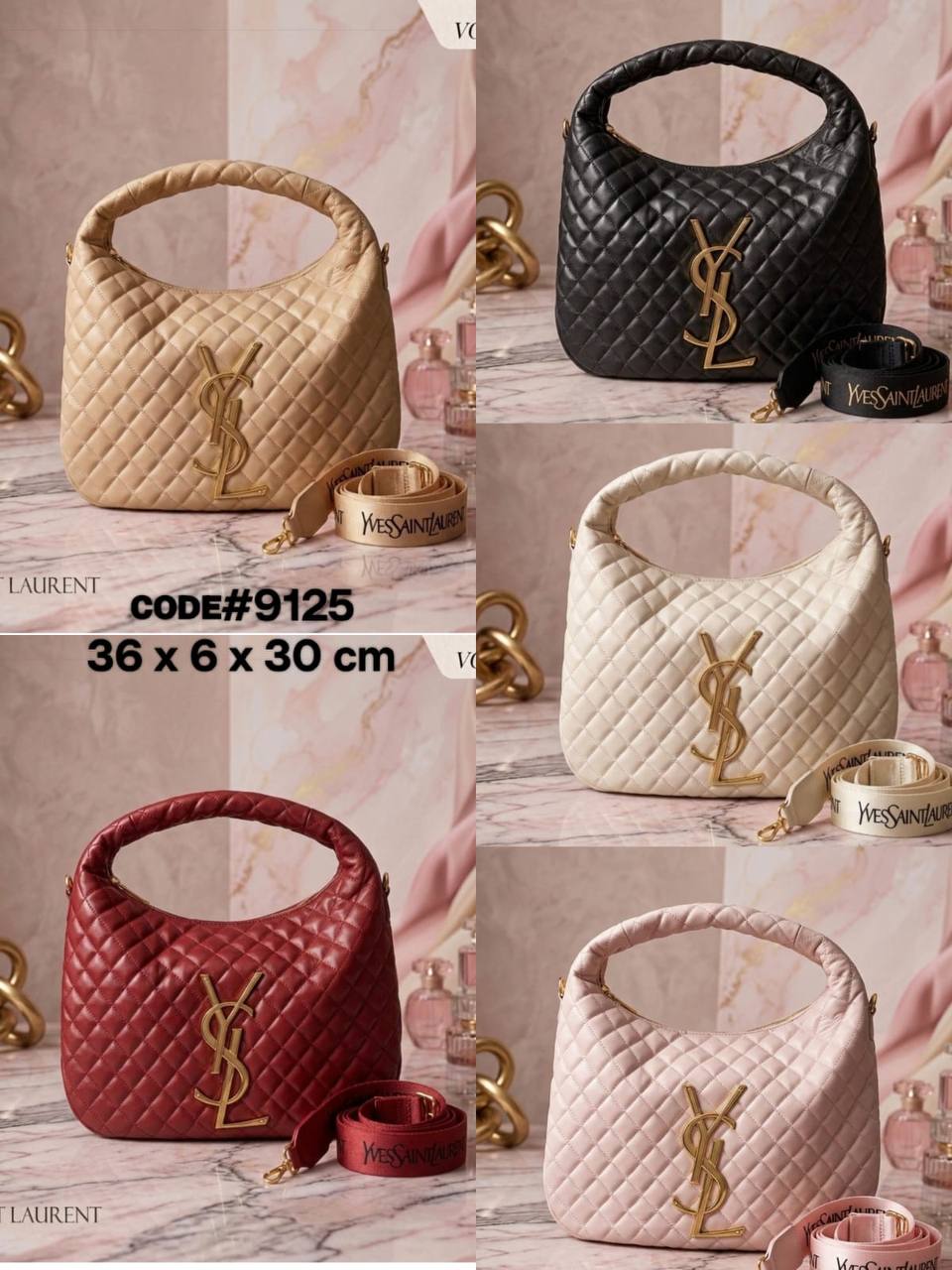 YSL - Yves Saint Laurent
ɪᴄᴀʀᴇ ǫᴜɪʟᴛᴇᴅ ʜᴏʙᴏ
ʟᴀᴍʙsᴋɪɴ ʟᴇᴀᴛʜᴇʀ ᴍᴀᴛᴇʀɪᴀʟ
ᴡɪᴛʜ ʟᴏɴɢ ᴛʀɪᴍ sᴛʀᴀᴘ
sɪᴢᴇ: 36 cm

75 dhs🇦🇪

Zain31
♥️♥️♥️