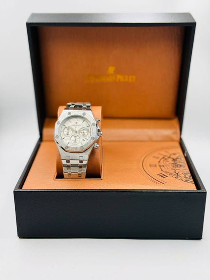 AP Men 
offer price 
70 dhs✅
*Chronograph working*

Zain08
♥️♥️♥️