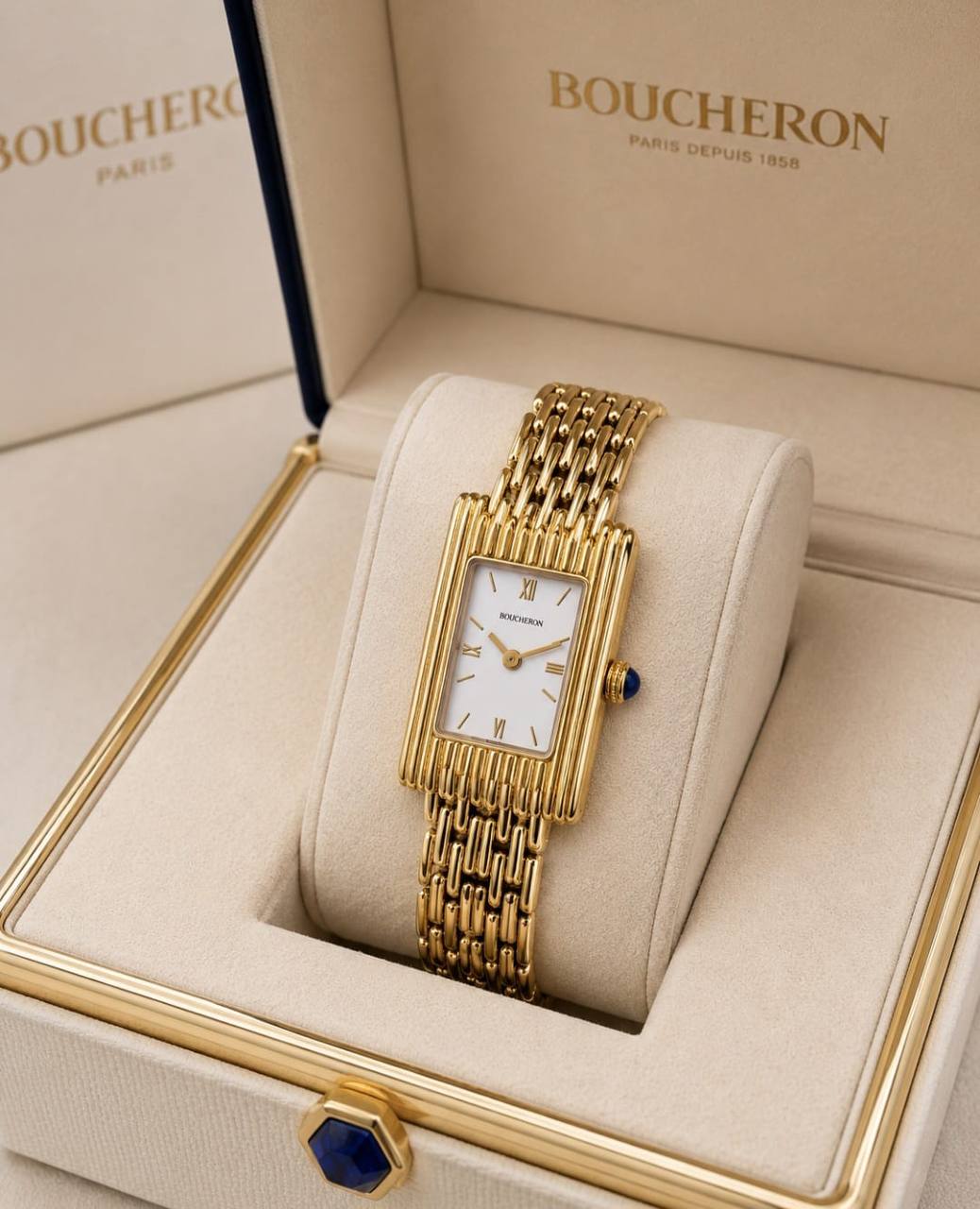 Boucheron watch for ladies good quality 
230 dhs✅

Zain59
♥️♥️♥️