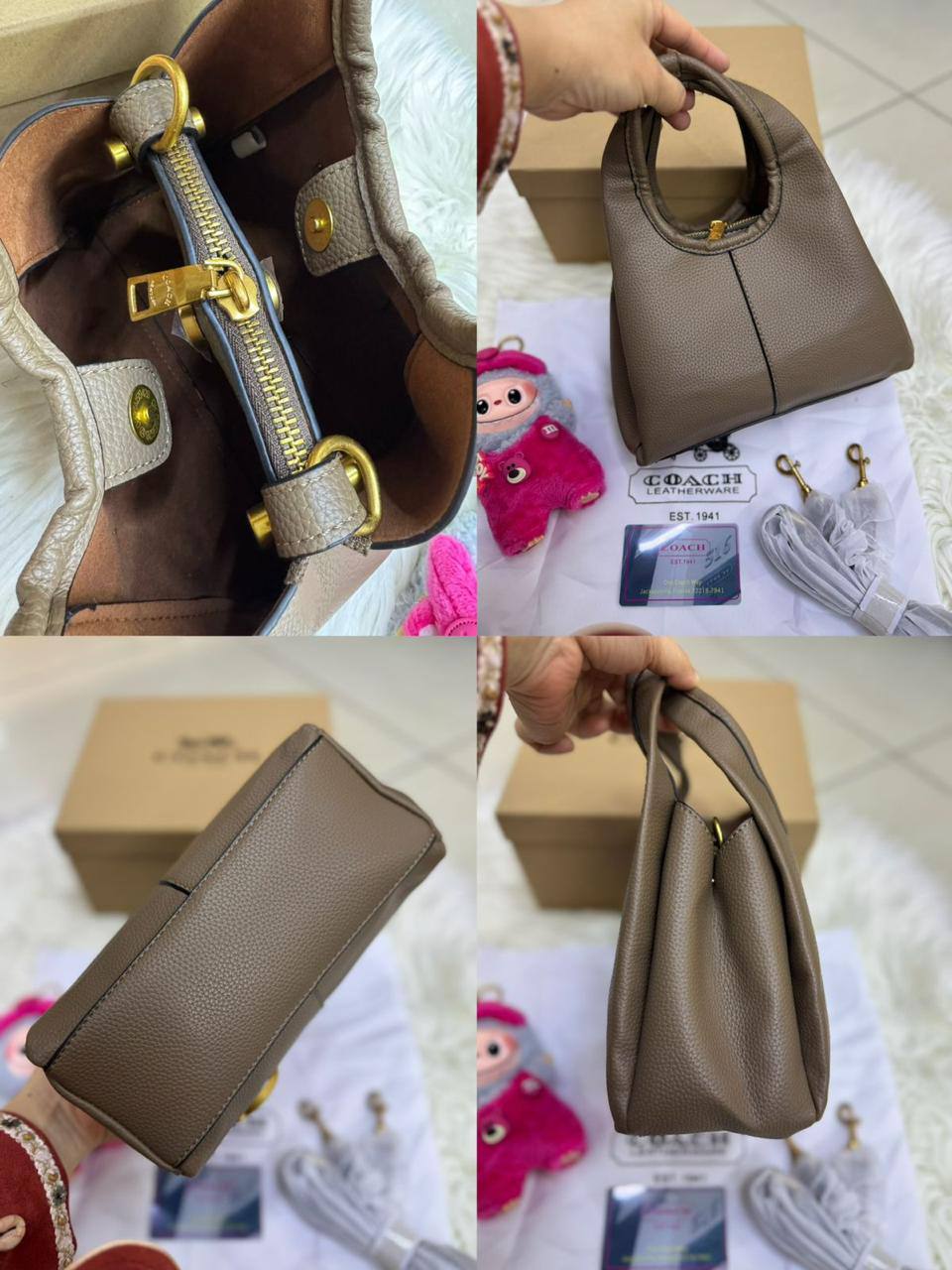 ❤️ Coach Lana
1⃣️ First quality +🎁
Size: 23 *16 cm
90 dhs🪙🌨️
with box🎁

Zain115
♥️♥️♥️