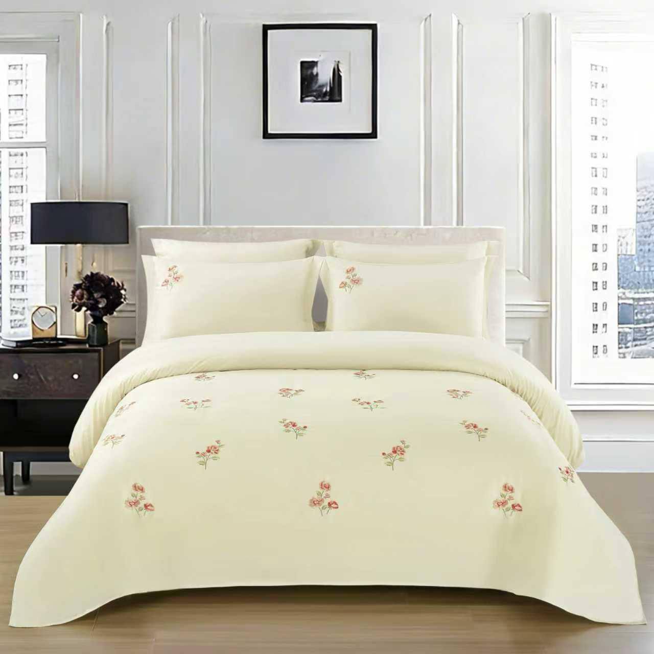 New collection ✅✅✅✅
Embroidered 🪡🪡🪡
100 % cotton 
Comfort set 
King size comfort 6pcs set 
170 dhs💓

Zain99
 ♥️♥️♥️