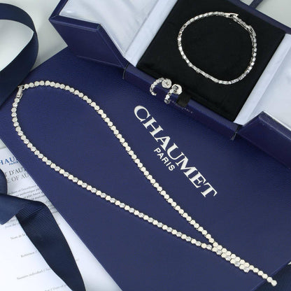 CHOUMET 
MASTER💫✨
SET NECKLACE BRACELET EARRINGS
230 dhs🇦🇪🇦🇪
WITH BOX AND PAPER BAG


300 dhs🇦🇪🇦🇪
WITH MASTER BOX 
Zain89
♥️♥️♥️