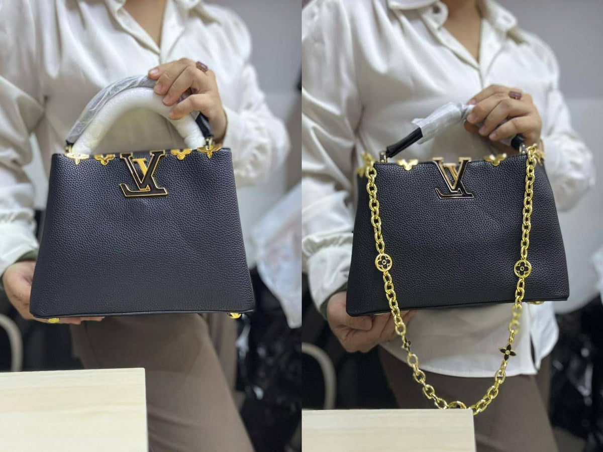 LV Capucenis 

1️⃣ First quality +🎁
Size : 25 * 18.5 cm

85 dhs🇦🇪🇦🇪

 with box🎁

Zain115
♥️♥️♥️