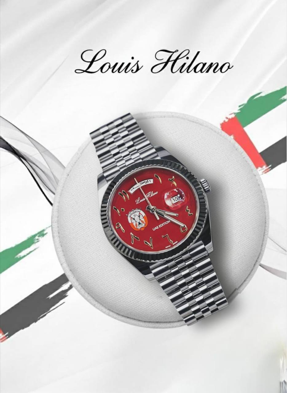 Louis Hilano watch for men 
( UAE SPECIAL EDITION) 
260 dhs🪙🌨️

Zain59
♥️♥️♥️
