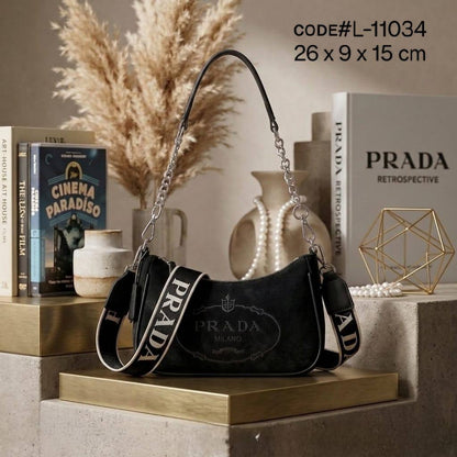 PRADA sʜᴏᴜʟᴅᴇʀ ʙᴀɢ
sᴜᴀᴅᴇ ʟᴇᴀᴛʜᴇʀ ᴍᴀᴛᴇʀɪᴀʟ
ᴇᴍʙʀᴏɪᴅᴇᴅ ʟᴏɢᴏ
ᴡɪᴛʜ ʟᴏɴɢ sᴛʀᴀᴘ
sɪᴢᴇ : 26 cm
ᴡɪᴛʜ ᴏᴜᴛ BOX

65 dhs✅

Zain31
♥️♥️♥️