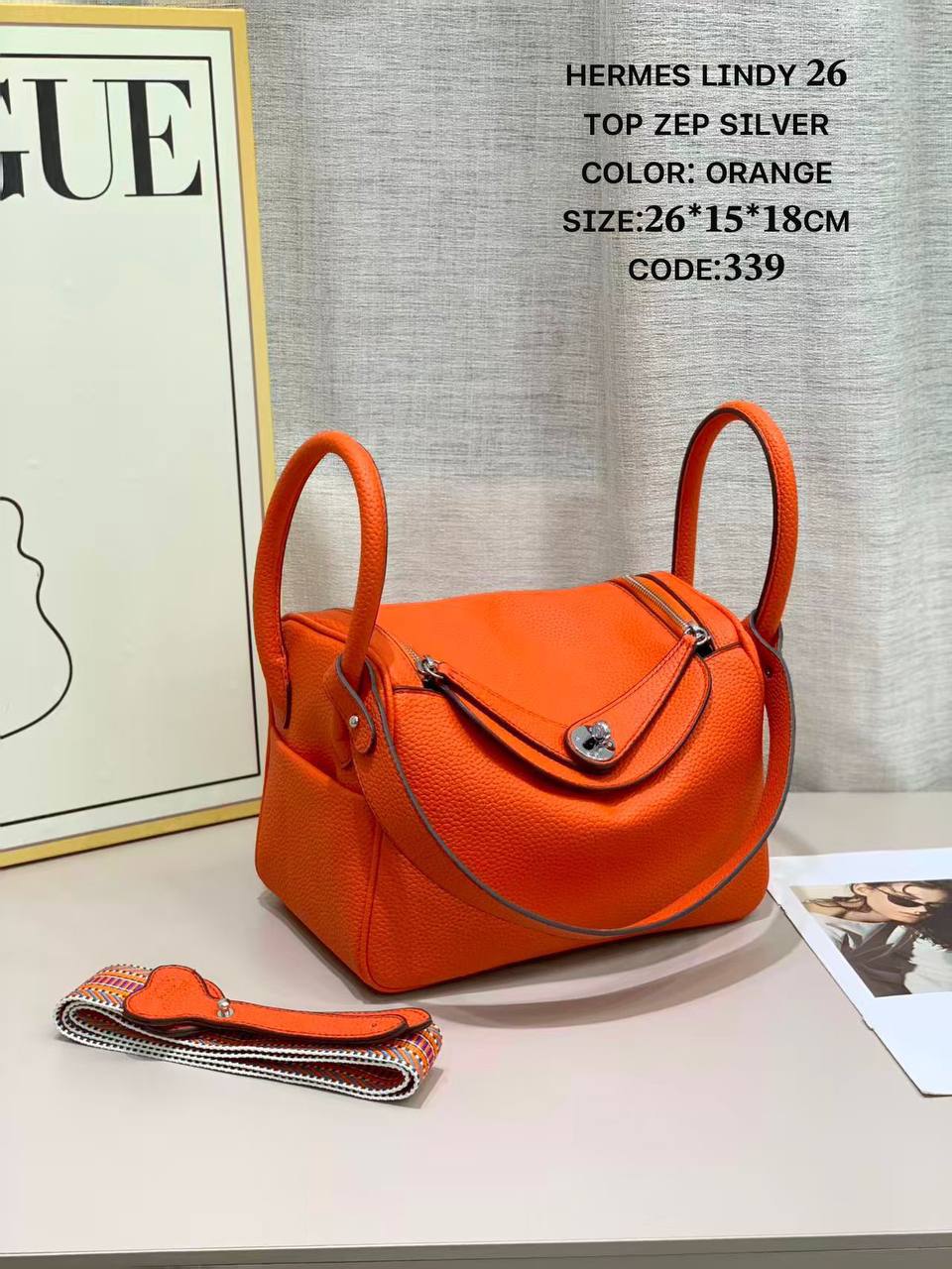 Hermes ʟɪɴᴅʏ 26
ʜᴀɴᴅʙᴀɢ/sʜᴏᴜʟᴅᴇʀ
 ʙᴀɢ ᴇʟᴇɢᴀɴᴛ
sɪʟᴠᴇʀ ʜᴀʀᴅᴡᴀʀᴇ 
ʟᴇᴀᴛʜᴇʀ
sɪᴢᴇ:26ᴄᴍ
95 dhs✅

Zain56
♥️♥️♥️